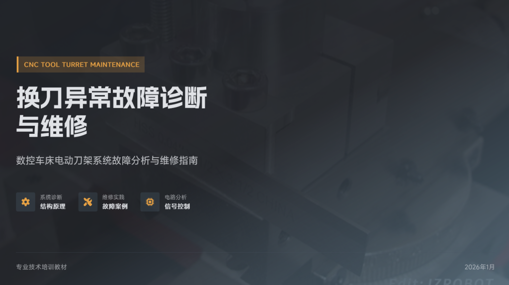 图片[1]-数控车床电动刀架换刀异常故障诊断与维修实例｜GSK980TD参数调试教程