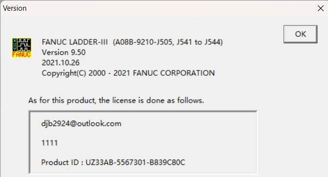FANUC LADDER-III V9.5版本