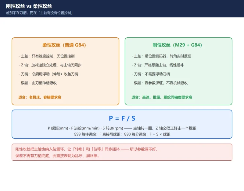 FANUC 刚性攻丝参数全解:M29/G84 同步原理 + 5200–5294 参数链 + SP0741 报警怎么排(附诊断号 452/453 读法)-CNCShare | 数控电气技术中心