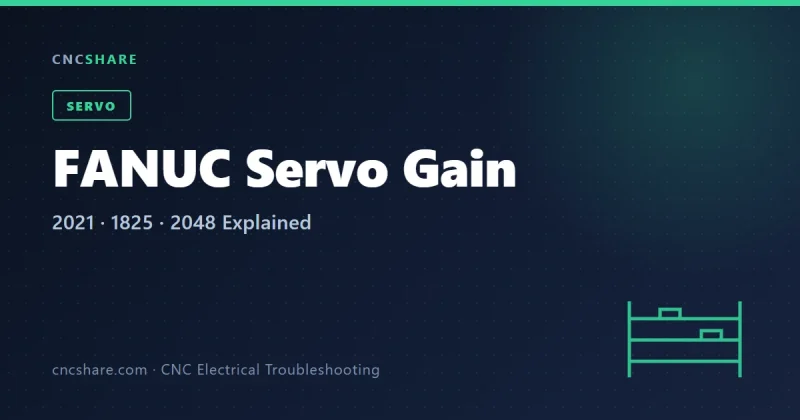 FANUC Servo Gain 2021 / 1825 Adjustment: Official Values, Formula, and Waveform Guide-CNCShare | 数控电气技术中心