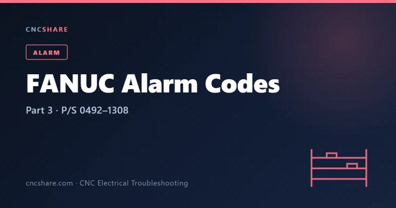 FANUC Alarm Code List: P/S Alarms 0492–1308 Explained (Part 3)-CNCShare | 数控电气技术中心