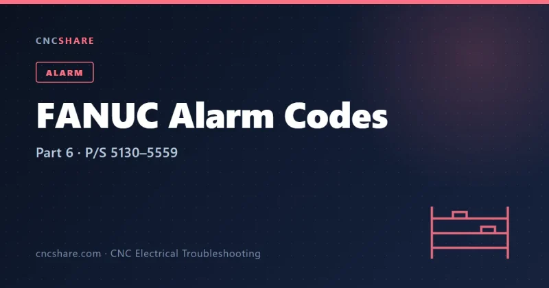FANUC Alarm Code List: P/S Alarms 5130–5559 Explained (Part 6)-CNCShare | 数控电气技术中心