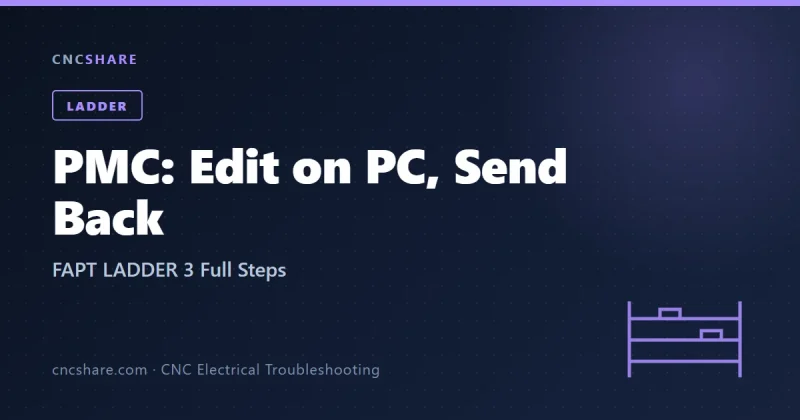 FANUC PMC Program: Edit on PC and Send Back to NC (FAPT LADDER 3 Full Steps)-CNCShare | 数控电气技术中心